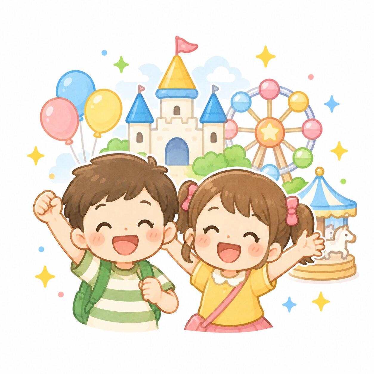 子どもが笑顔