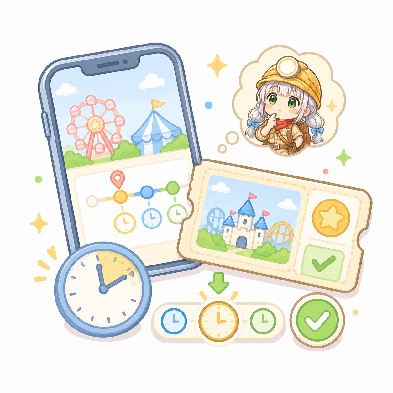 時間を考えて予約